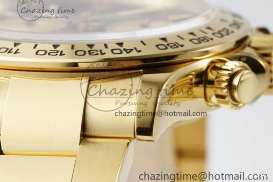 1:1 BTF Best SA4130 Daytona Black YG Bracelet Edition on 116508 YG Dial 0109